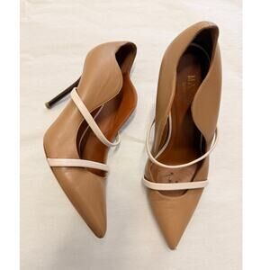 Malone Souliers Beige Leather Maureen Pumps Size 37.5